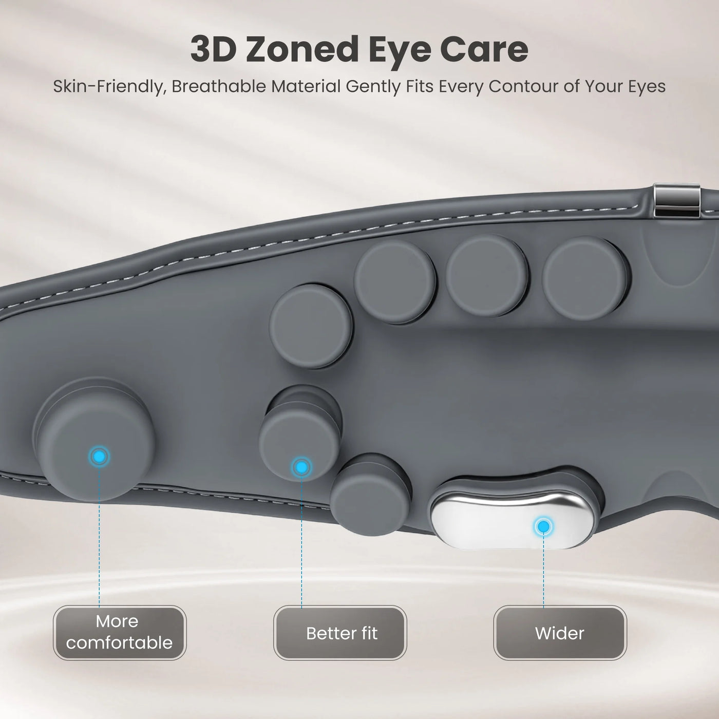 Eye Massager with Heat, Vibration & Air Pressure – Relieve Eye Strain & Headaches