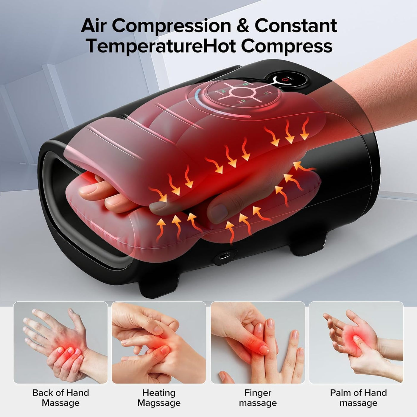 Heated Compression Hand Massager