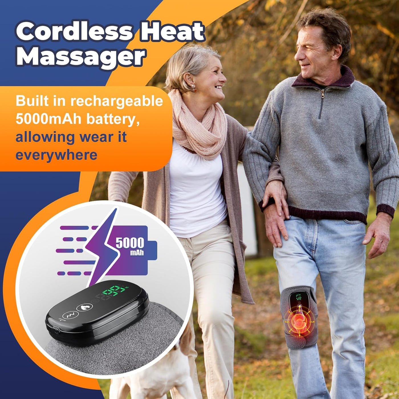 Cordless Heated Knee Massager