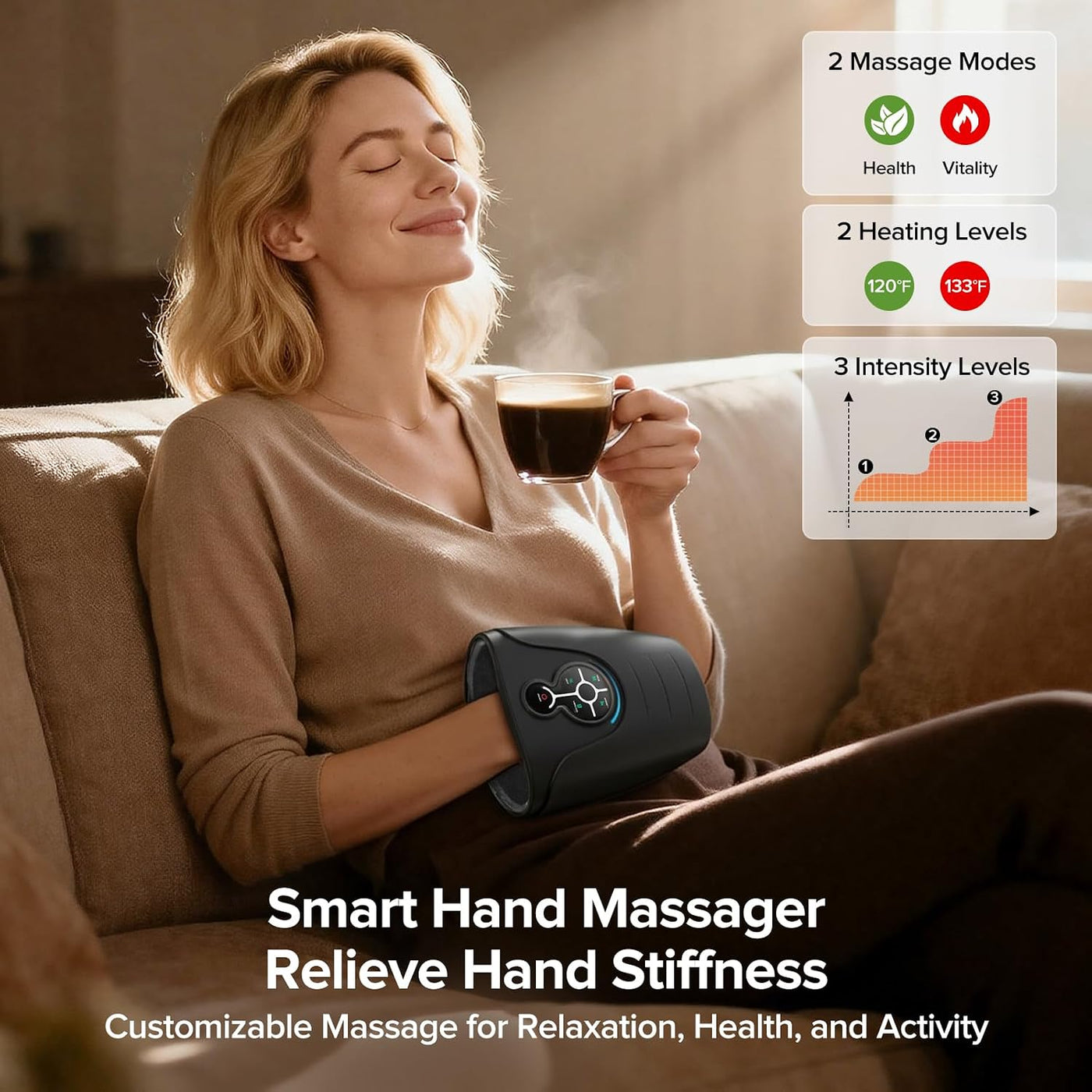 Heated Compression Hand Massager