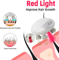 5 in 1 Electric Scalp Massager, Portable Heated Head Hair Massager with 88 Kneading Nodes, 2 Massage Styles, 3 Speed Modes for Hair Growth, Stress Relief and Deep Clean, Gifts for Women Men view 4